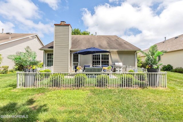 2254 S Chanticleer Ct, Toms River, NJ 08755 - back of house with a chimney and roof with shingles
