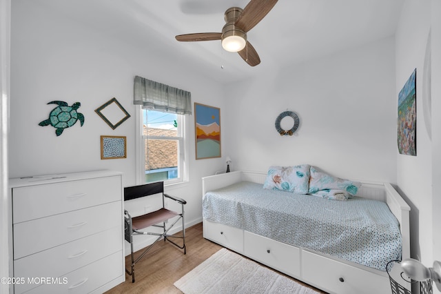 307 Webster Ave, Seaside Heights, NJ 08751 - bedroom featuring wood finished floors and ceiling fan
