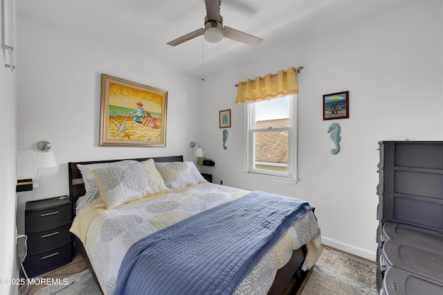 307 Webster Ave, Seaside Heights, NJ 08751 - bedroom featuring baseboards and ceiling fan