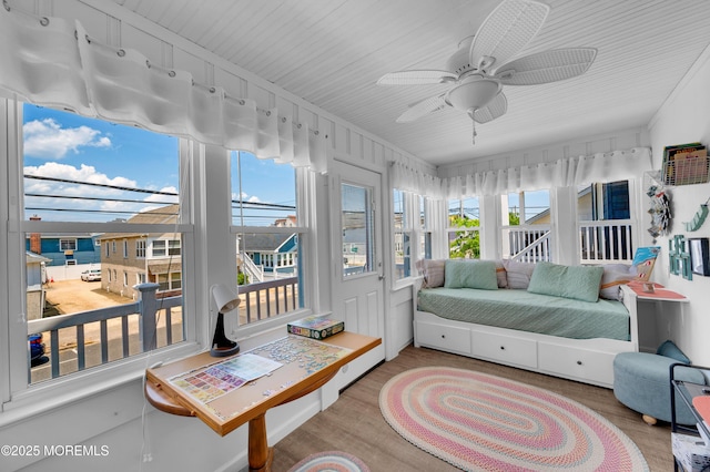 307 Webster Ave, Seaside Heights, NJ 08751 - sunroom / solarium with wood finished floors