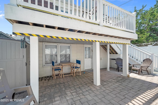 307 Webster Ave, Seaside Heights, NJ 08751 - view of patio / terrace with stairs