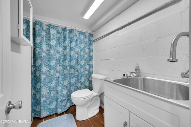 307 Webster Ave, Seaside Heights, NJ 08751 - full bathroom featuring vanity, a shower with shower curtain, and wood finished floors
