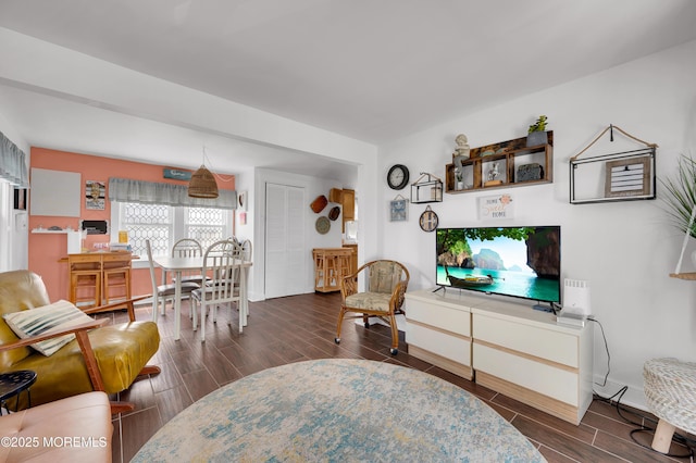 307 Webster Ave, Seaside Heights, NJ 08751 - living room featuring wood tiled floors