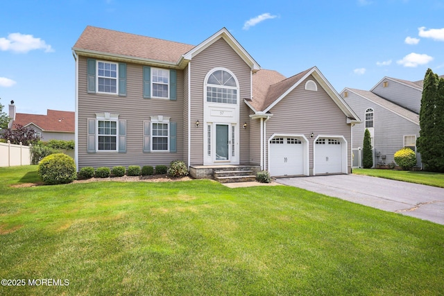 57 High Pointe Way, Matawan, NJ 07747 - view of front of home with driveway, a shingled roof, and an attached garage