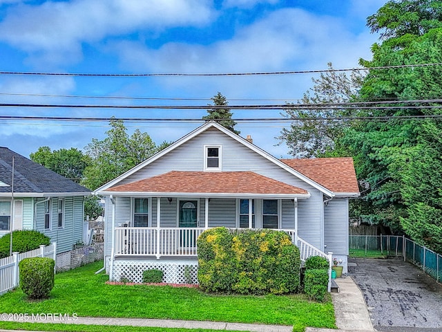 198 W Sylvania Ave, Neptune City, NJ 07753 - bungalow-style home featuring covered porch and a shingled roof