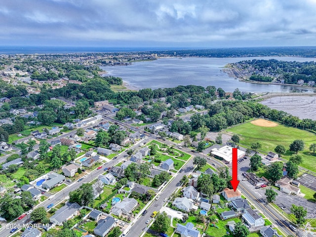 198 W Sylvania Ave, Neptune City, NJ 07753 - aerial view of property's location featuring a large body of water