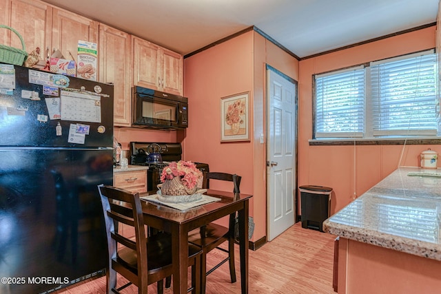 198 W Sylvania Ave, Neptune City, NJ 07753 - dining area with light wood-style flooring
