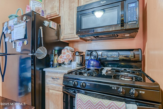 198 W Sylvania Ave, Neptune City, NJ 07753 - kitchen with black appliances and light countertops