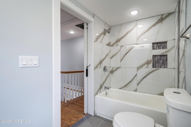 101 Broad St, Matawan, NJ 07747 - bathroom featuring toilet and shower / bathtub combination