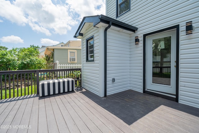 101 Broad St, Matawan, NJ 07747 - view of wooden terrace
