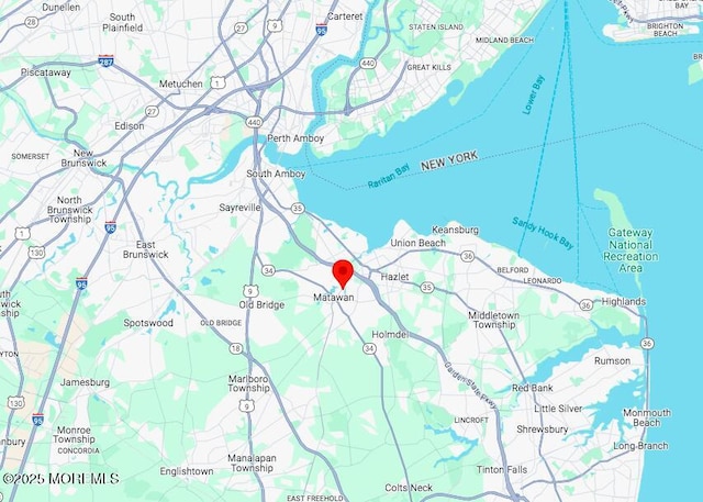 101 Broad St, Matawan, NJ 07747 - map of property with streets / nearby areas