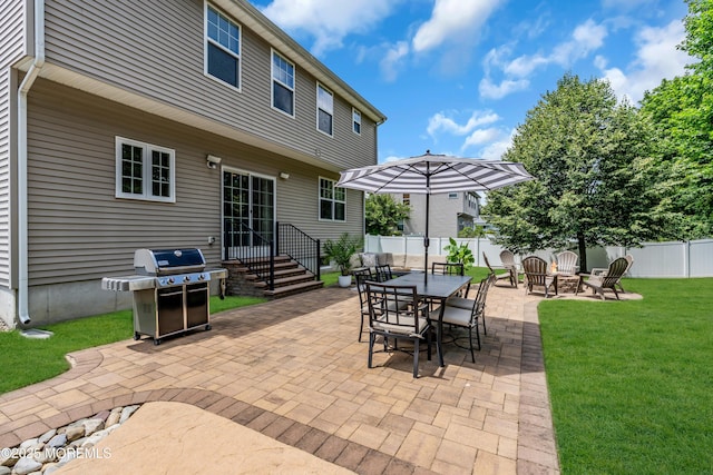 1667 Kalvel Ct, Toms River, NJ 08755 - view of patio / terrace featuring grilling area, an outdoor fire pit, and entry steps
