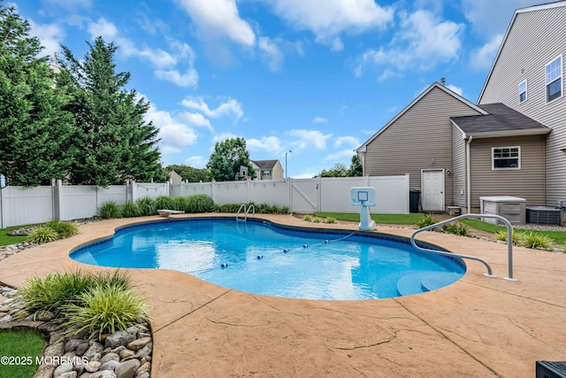 1667 Kalvel Ct, Toms River, NJ 08755 - view of pool featuring a fenced backyard, a patio, and a gate