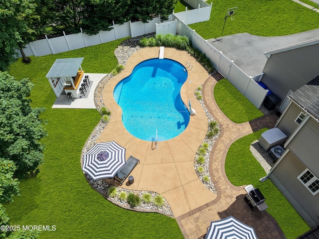 1667 Kalvel Ct, Toms River, NJ 08755 - view of swimming pool featuring a patio area and a fenced backyard