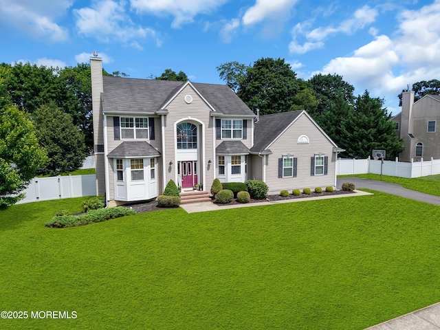 1667 Kalvel Ct, Toms River, NJ 08755 - view of front facade featuring a chimney