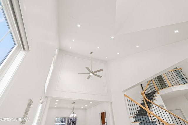 95 Linden Ave, West Long Branch, NJ 07764 - detailed view of recessed lighting and a ceiling fan