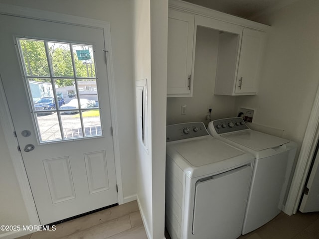 191 US Highway 9 Unit 14, Englishtown, NJ 07726 - laundry room with separate washer and dryer and cabinet space