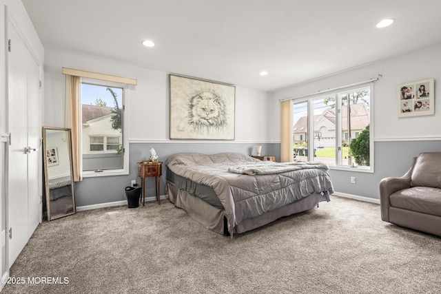 7 Wallace Ave, Oakhurst, NJ 07755 - carpeted bedroom featuring multiple windows and recessed lighting