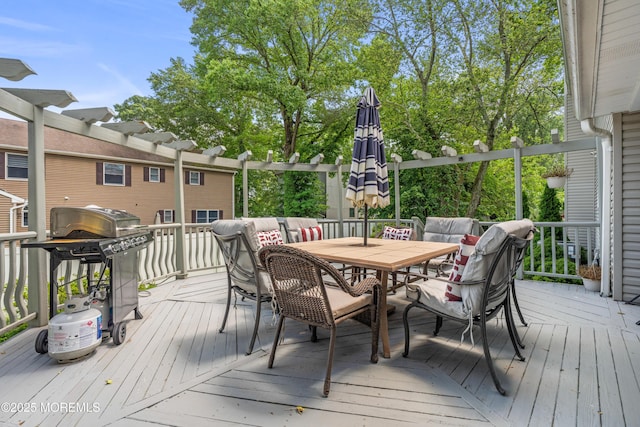 7 Wallace Ave, Oakhurst, NJ 07755 - deck with outdoor dining space and area for grilling