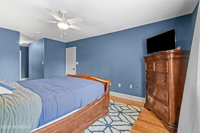 50 Lenape Trl, Tinton Falls, NJ 07724 - bedroom with light wood-style flooring and a ceiling fan