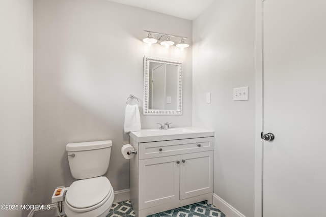 50 Lenape Trl, Tinton Falls, NJ 07724 - bathroom with baseboards and vanity