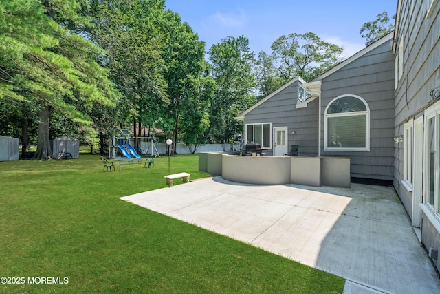 460 Runyan Ave, Deal, NJ 07723 - view of yard featuring a patio area and a playground