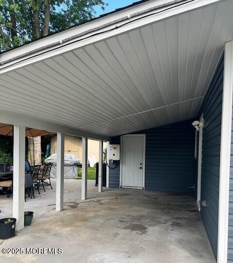 304 Palmer Ave, Neptune Township, NJ 07753 - view of patio / terrace with an attached carport and a grill