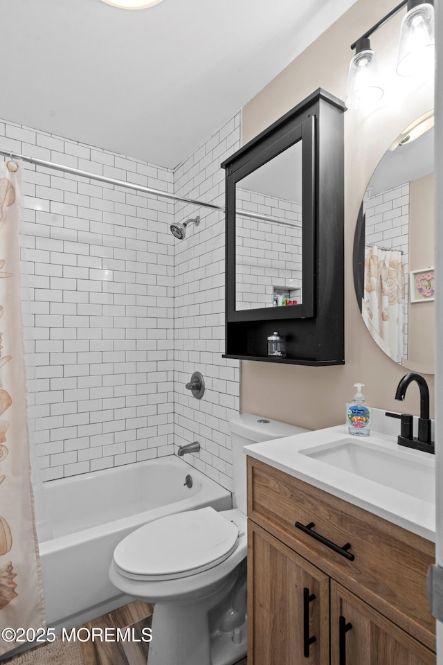 410 Jamaica Blvd, Toms River, NJ 08757 - bathroom featuring vanity and shower / tub combo with curtain