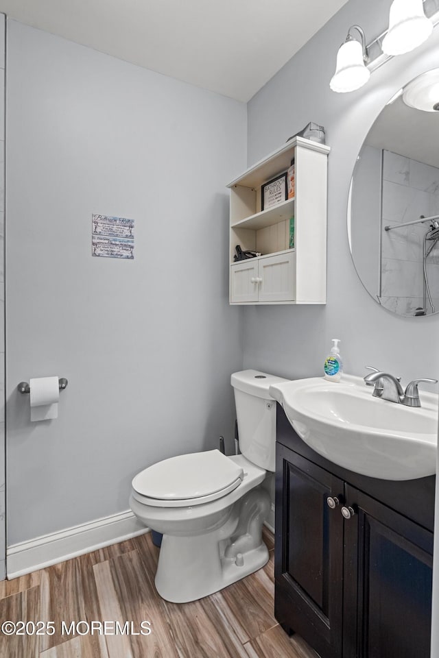 410 Jamaica Blvd, Toms River, NJ 08757 - bathroom with vanity and wood finished floors