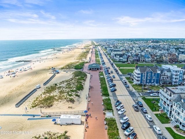 4 Ocean Ave Unit 5, Ocean Grove, NJ 07756 - drone / aerial view of waterfront with a beach