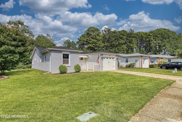 163 Courtshire Dr, Brick, NJ 08723 - view of front of property featuring concrete driveway, a garage, a front lawn, and a shingled roof