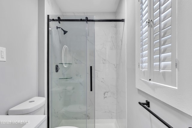 163 Courtshire Dr, Brick, NJ 08723 - bathroom featuring a marble finish shower and vanity