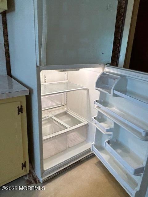 1599 Woodcrest Dr, Toms River, NJ 08753 - kitchen view of stainless steel countertops and freestanding refrigerator