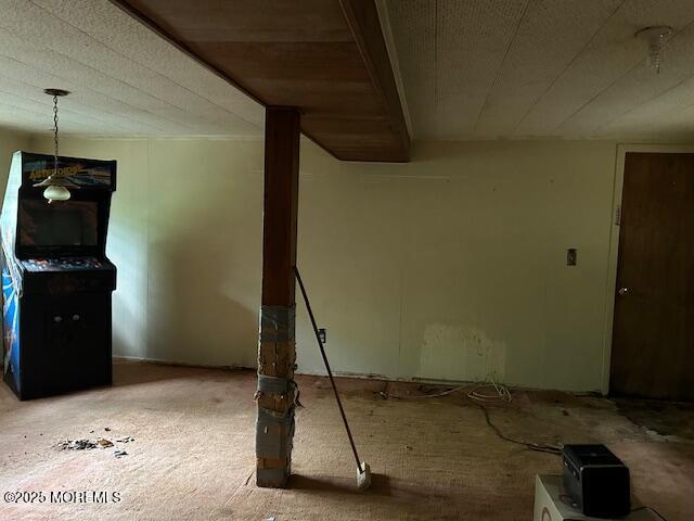 1599 Woodcrest Dr, Toms River, NJ 08753 - below grade area featuring light carpet