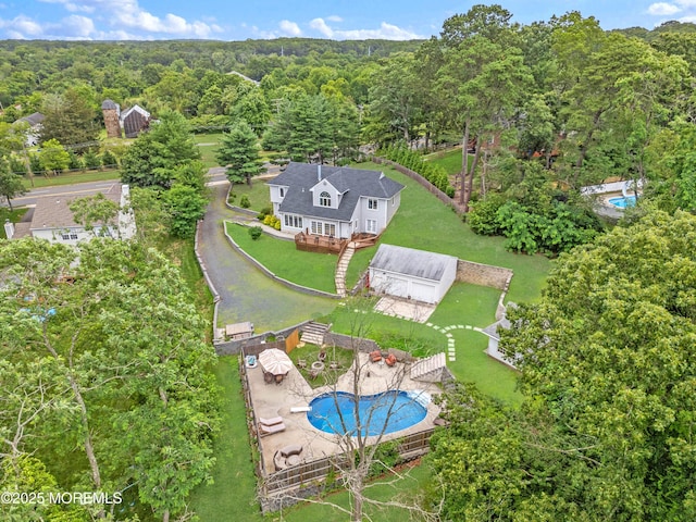 2262 Allenwood Rd, Allenwood, NJ 08720 - view from above of property featuring a heavily wooded area