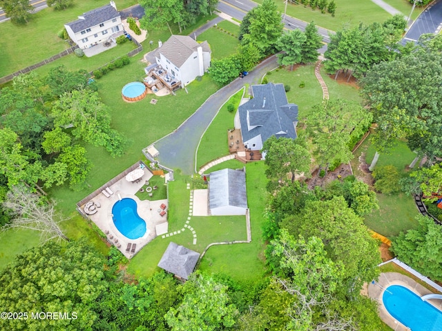 2262 Allenwood Rd, Allenwood, NJ 08720 - drone / aerial view of a pool area