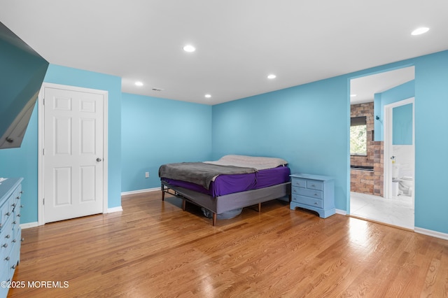 2262 Allenwood Rd, Allenwood, NJ 08720 - bedroom featuring light wood-style flooring and recessed lighting