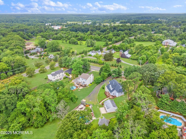 2262 Allenwood Rd, Allenwood, NJ 08720 - aerial view of property and surrounding area featuring a forest