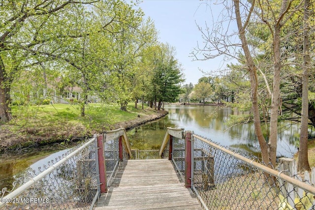 128 Korn Market Unit E, Freehold, NJ 07728 - dock with a water view