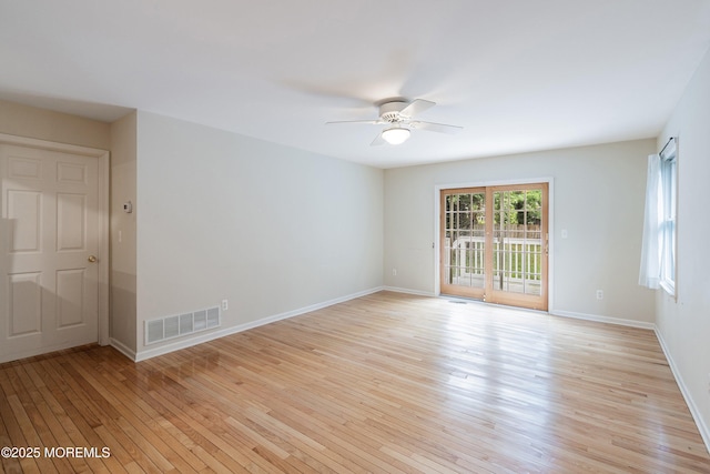 281 Hance Rd, Fair Haven, NJ 07704 - unfurnished room with a ceiling fan and light wood-style flooring