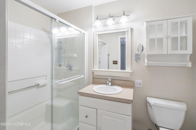 281 Hance Rd, Fair Haven, NJ 07704 - full bathroom featuring a stall shower and vanity