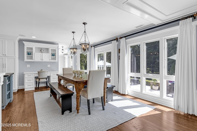 20 Wardell Ave, Rumson, NJ 07760 - dining area featuring a chandelier and wood finished floors