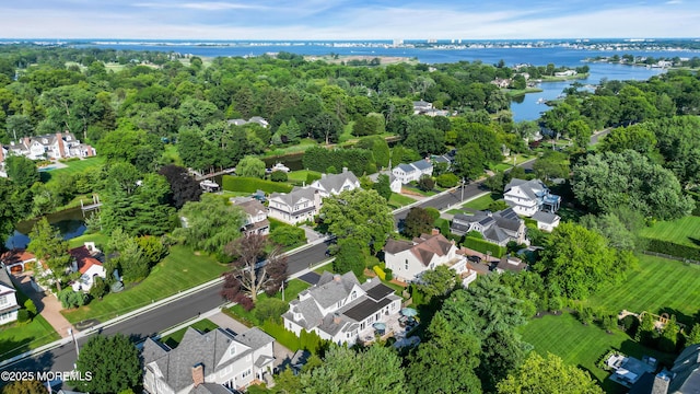 20 Wardell Ave, Rumson, NJ 07760 - aerial view of residential area with a large body of water
