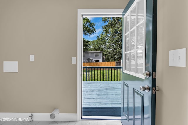 1066 Windlass Dr, Manahawkin, NJ 08050 - doorway to outside with baseboards