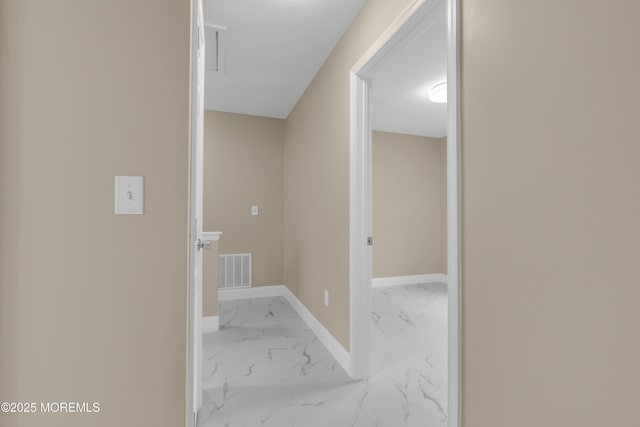 1066 Windlass Dr, Manahawkin, NJ 08050 - hallway with marble finish floors and baseboards