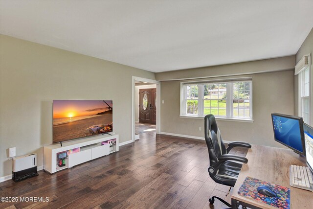 25 Forman Ln, Manalapan, NJ 07726 - home office with wood finished floors and baseboards