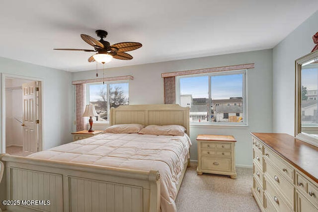 12 Peggy Ln, Beach Haven West, NJ 08050 - bedroom featuring a ceiling fan and light colored carpet