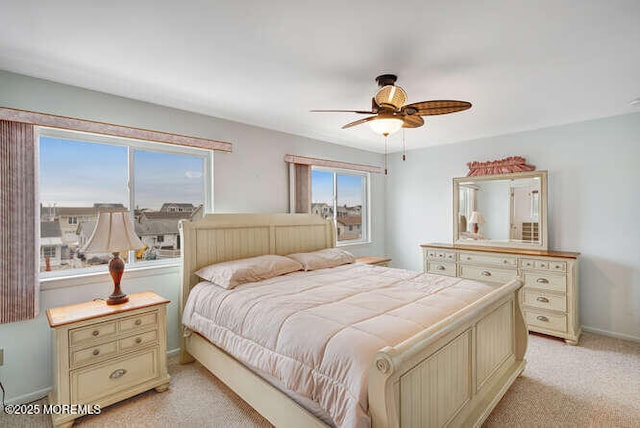 12 Peggy Ln, Beach Haven West, NJ 08050 - bedroom featuring light carpet and a ceiling fan