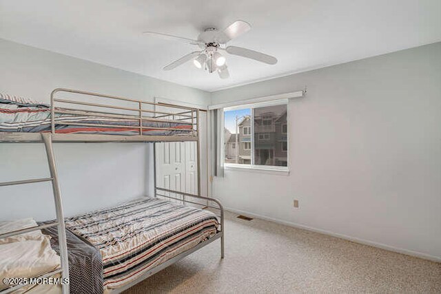 12 Peggy Ln, Beach Haven West, NJ 08050 - carpeted bedroom featuring baseboards and ceiling fan