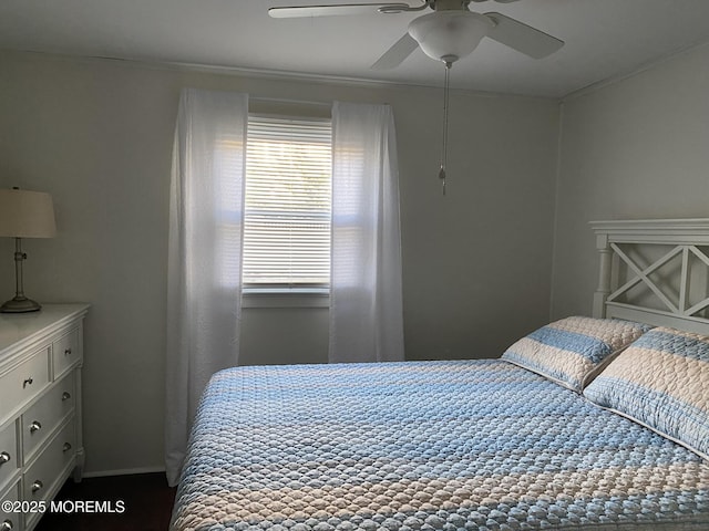 25 E 49th St, Long Beach Twp, NJ 08008 - bedroom featuring multiple windows, a ceiling fan, and ornamental molding